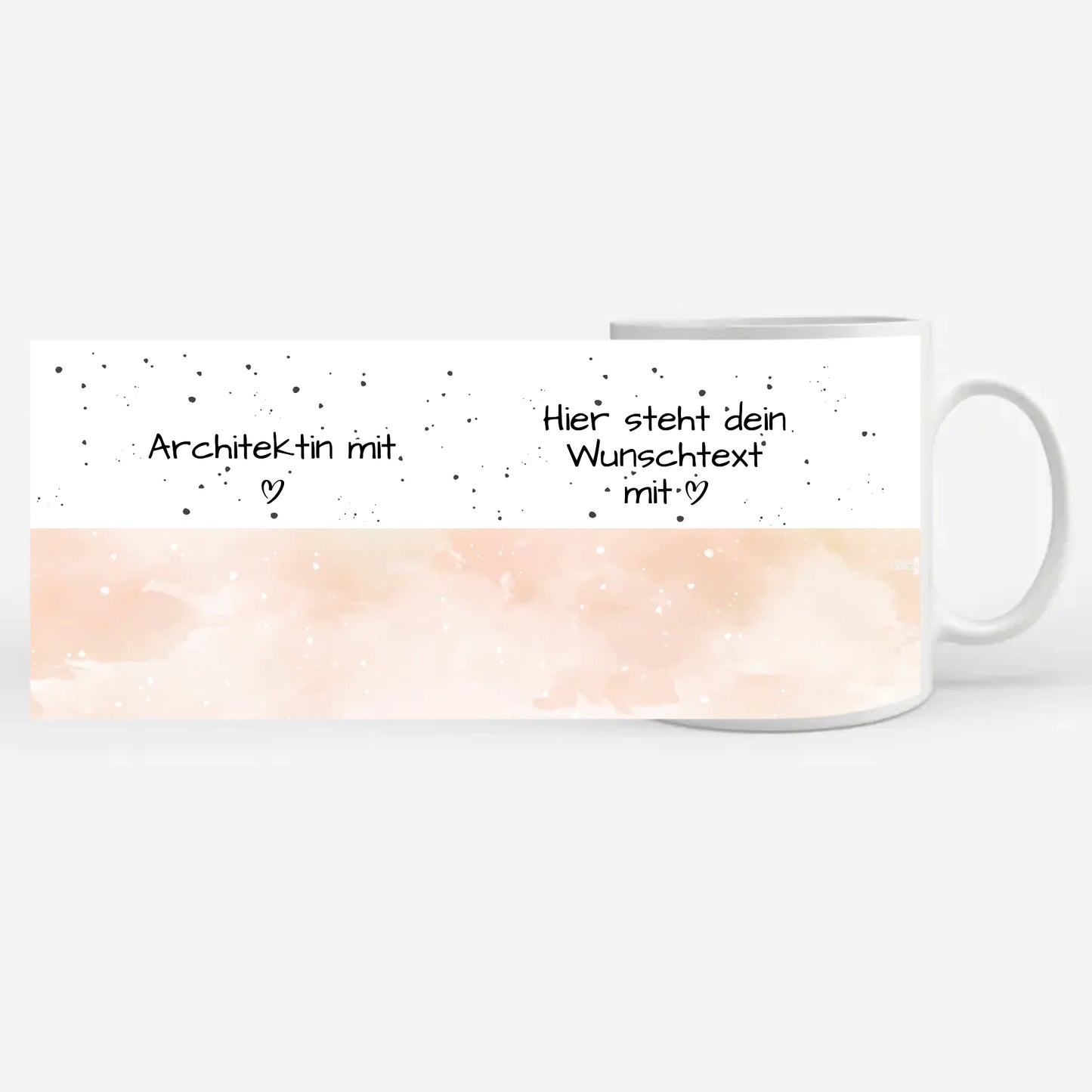 Personalisierte Kaffeetasse Architektin mit Herz Geschenk