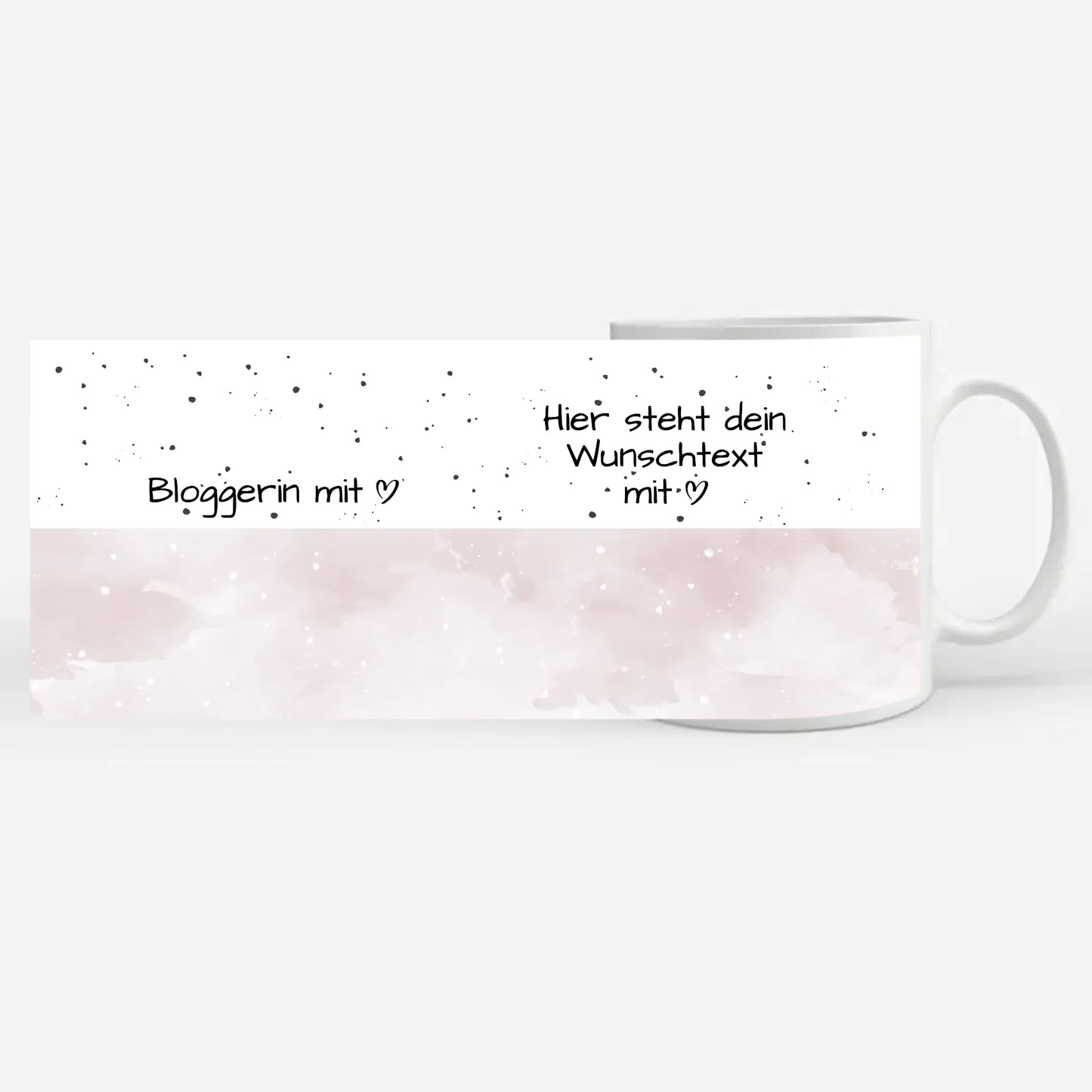 Personalisierte Kaffeetasse Bloggerin mit Herz Geschenk