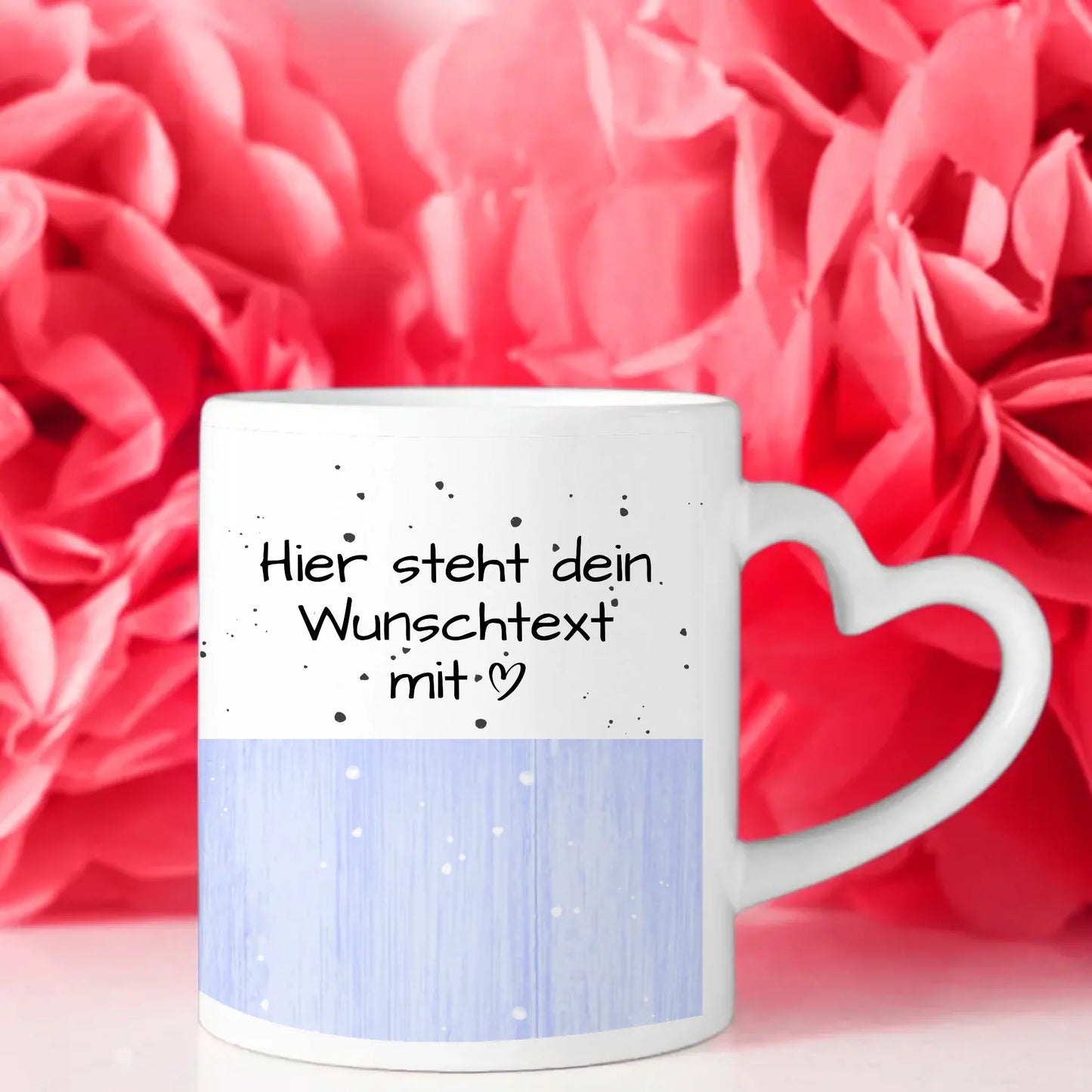 Personalisierte Kaffeetasse Bodybuilderin mit Herz Geschenk