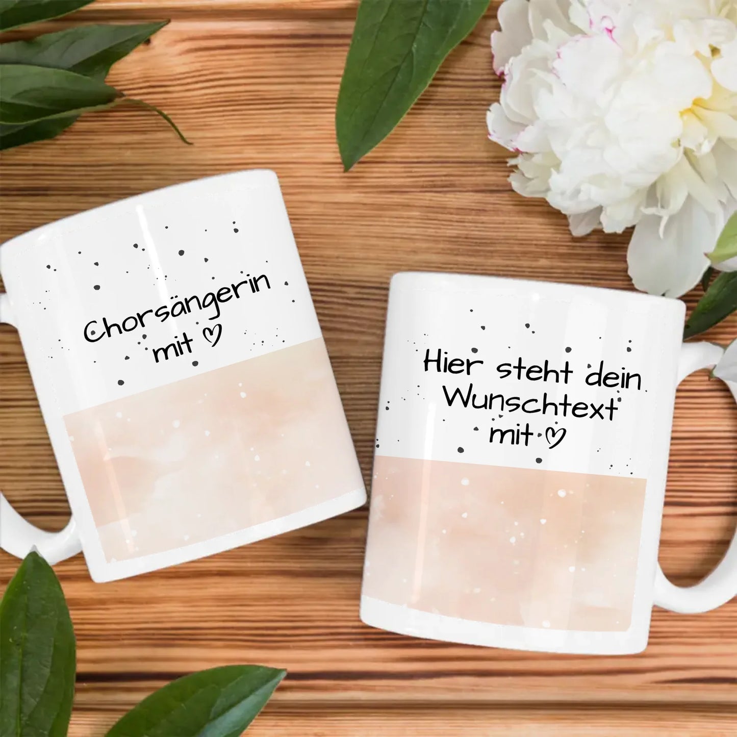 Tasse Mit Name Chorsängerin mit Herz Geschenk für Musikliebhaber