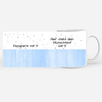 Tasse Mit Name von Designerin mit Herz als Geschenk