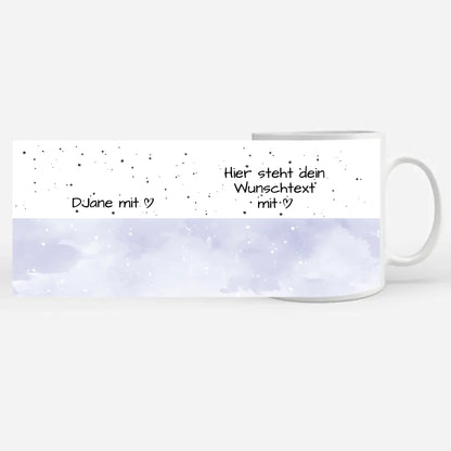 Kaffeebecher Personalisiert DJane mit Herz Geschenk für Dich