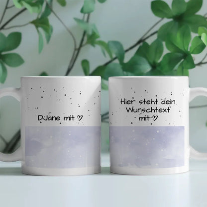 Kaffeebecher Personalisiert DJane mit Herz Geschenk für Dich