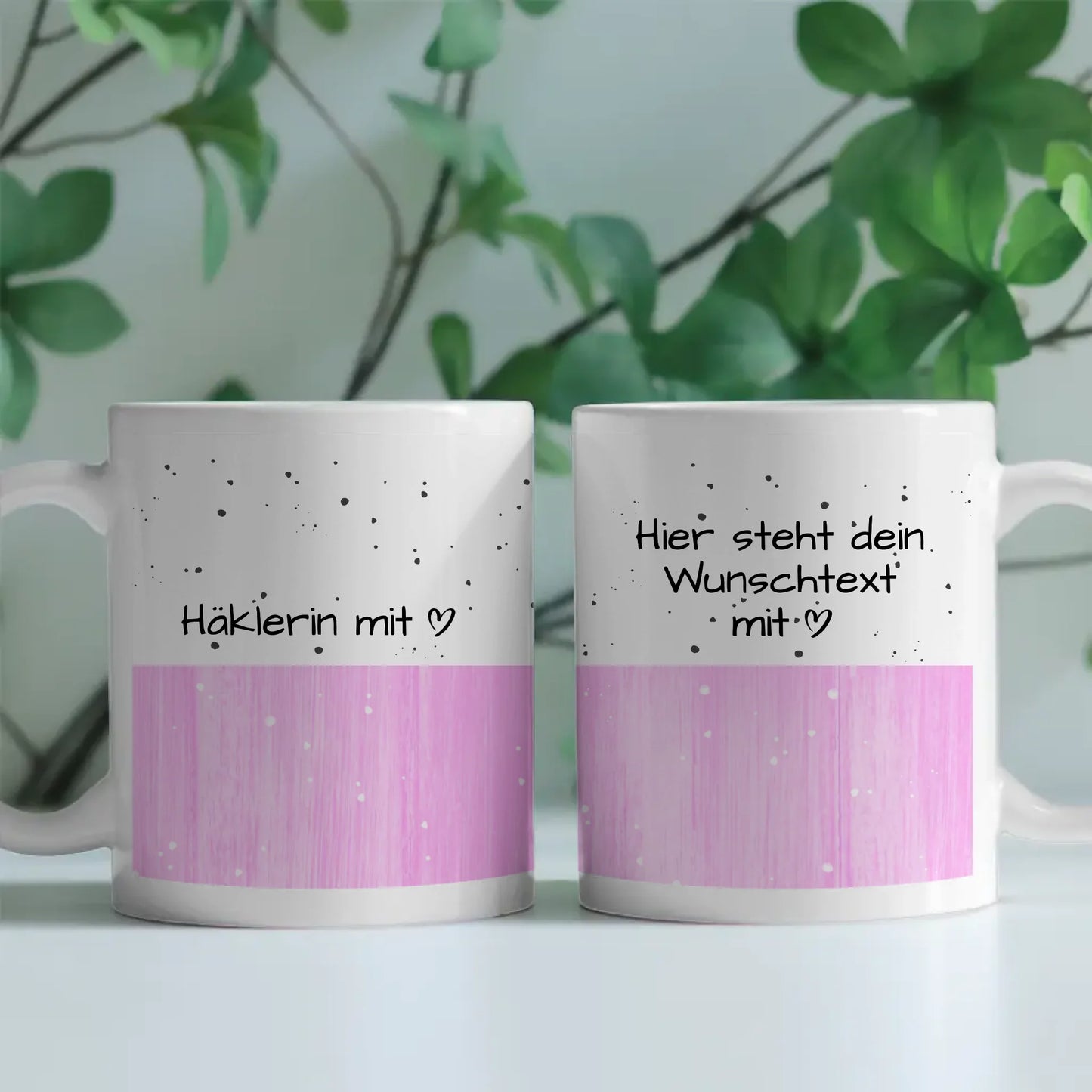 Personalisierte Tasse Mit Namen Häklerin mit Herz Geschenk