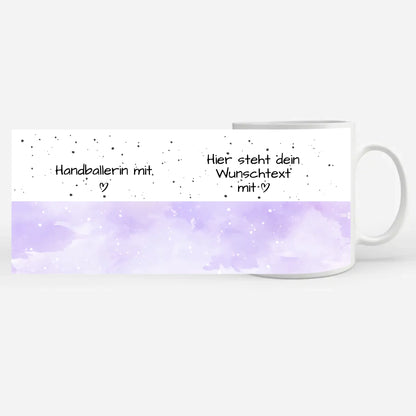 Tasse Mit Namen Und Spruch Handballerin mit Herz Geschenk