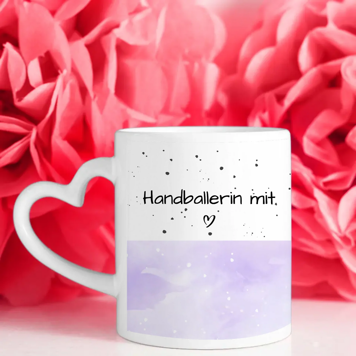 Tasse Mit Namen Und Spruch Handballerin mit Herz Geschenk