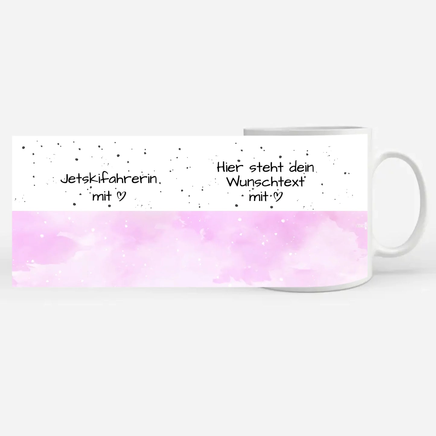 Personalisierte Tasse Mit Namen Jetskifahrerin mit Herz Geschenk