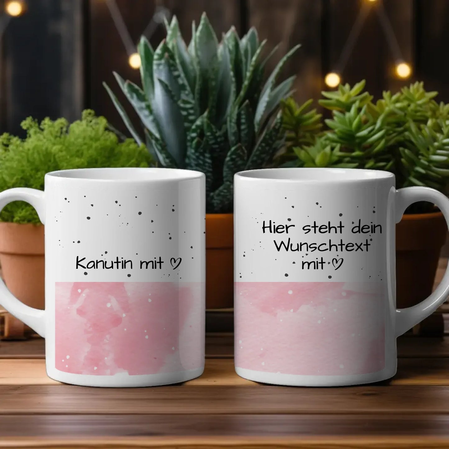 Personalisierte Tasse Mit Name Kanutin mit Herz Geschenk