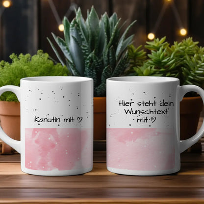 Personalisierte Tasse Mit Name Kanutin mit Herz Geschenk