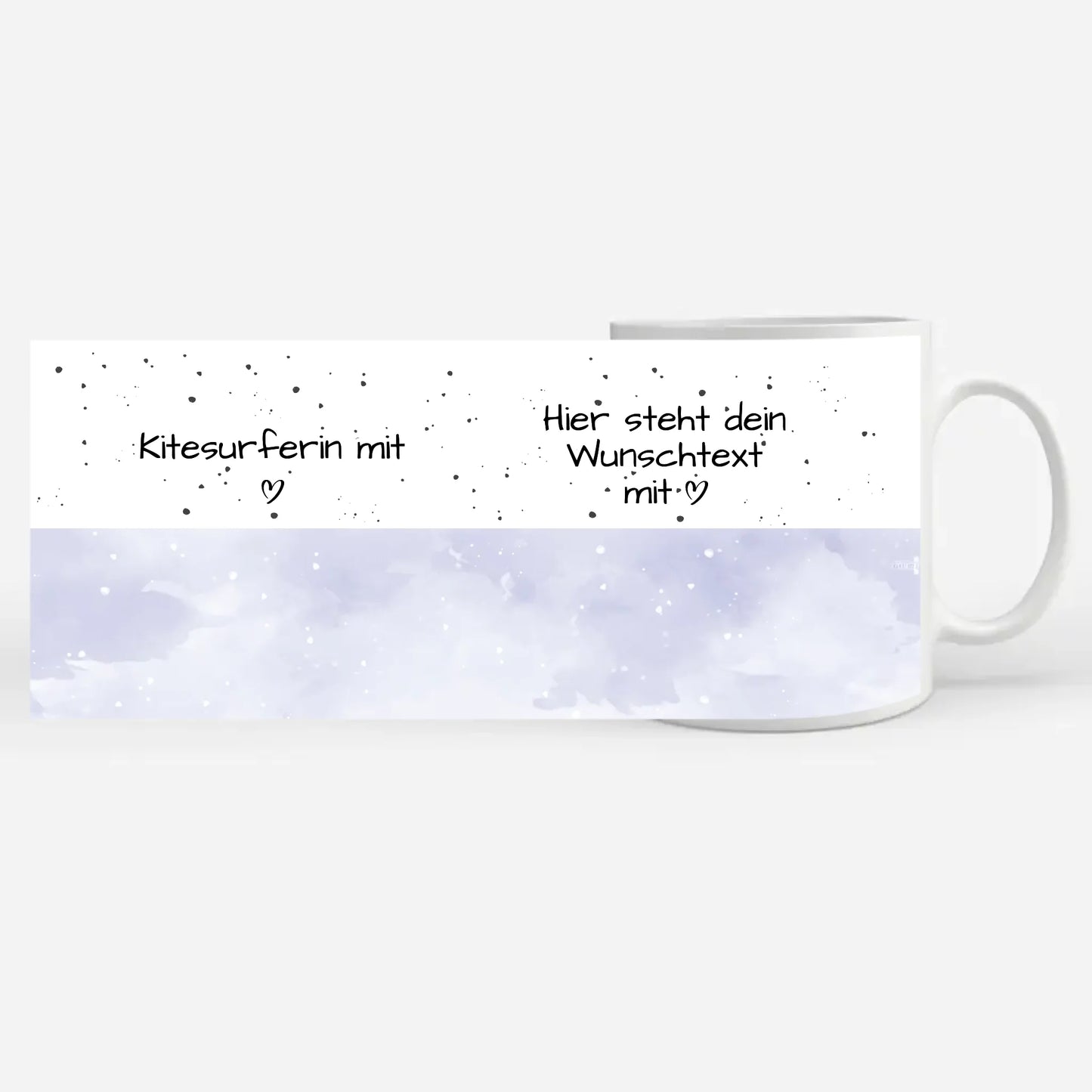 Personalisierte Tasse Mit Spruch Kitesurferin mit Herz Geschenk