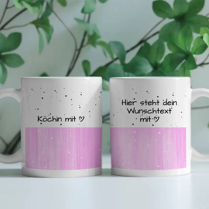 Tasse Mit Name für Köchin mit Herz als Geschenk
