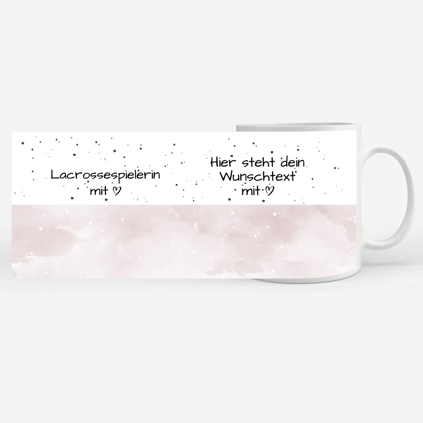 Tasse Mit Name Lacrossespielerin mit Herz Geschenk personalisiert