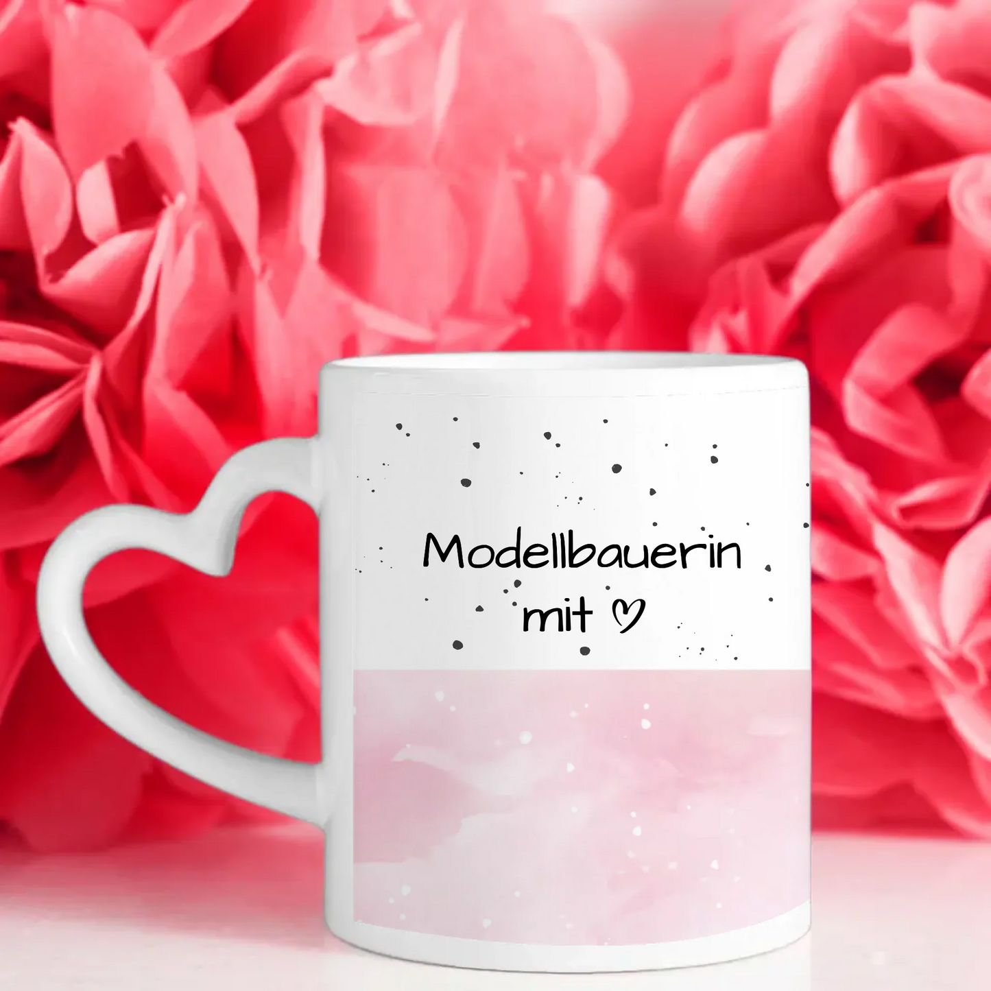 Kaffeebecher Personalisiert Modellbauerin mit Herz Geschenk