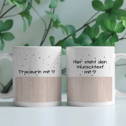 Personalisierte Tasse Traceurin mit Herz Geschenk für jeden Anlass