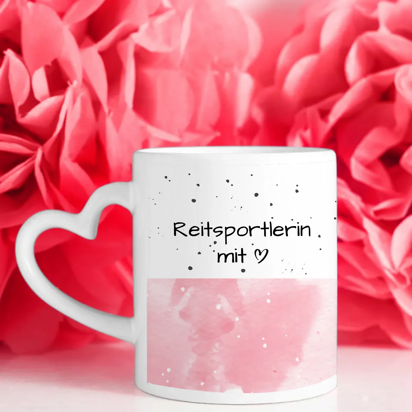 Personalisierte Tasse Mit Spruch Reitsportlerin mit Herz Geschenk
