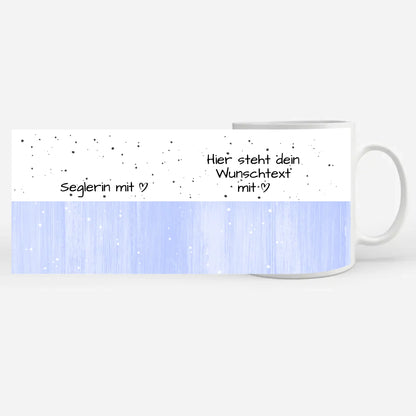 Personalisierte Tasse Mit Namen Seglerin mit Herz Geschenk