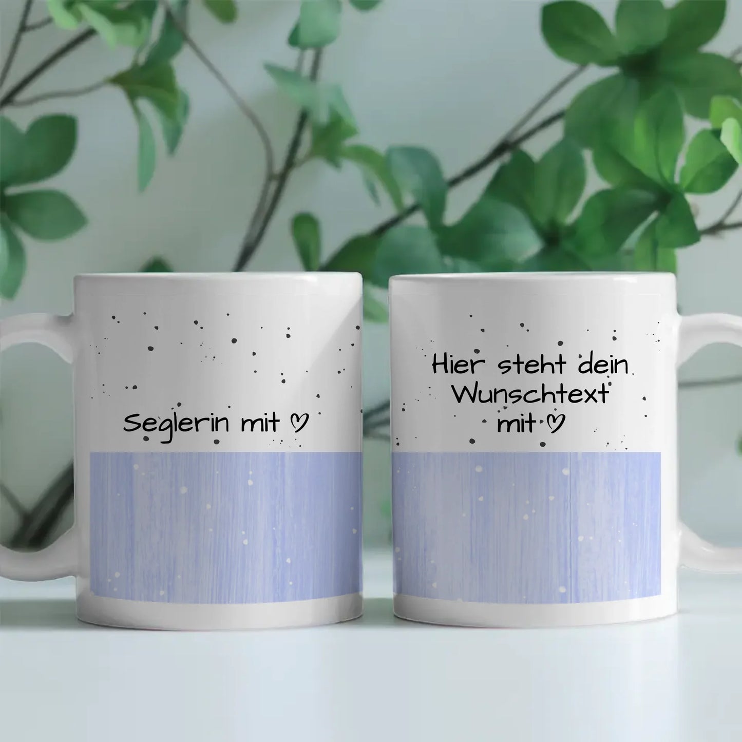 Personalisierte Tasse Mit Namen Seglerin mit Herz Geschenk