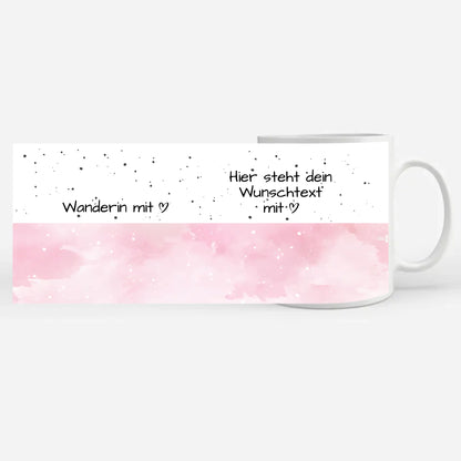 Personalisierte Tasse Mit Spruch Wanderin mit Herz Geschenk