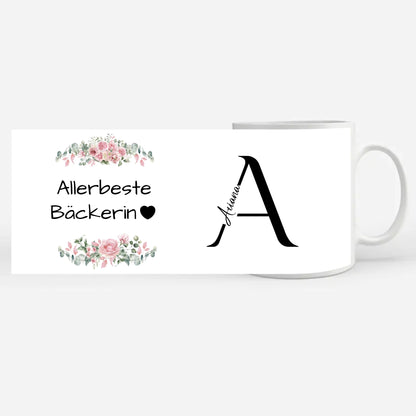 Personalisierte Tasse Allerbeste Bäckerin Geschenk für Sie