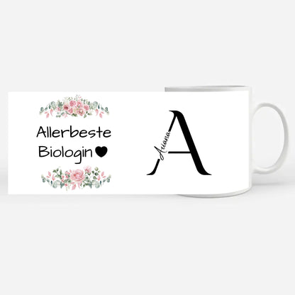 Personalisierte Tasse Allerbeste Biologin Geschenk für Sie