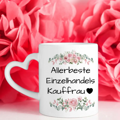 Personalisierte Tasse Mit Namen Allerbeste Einzelhandels Kauffrau Geschenk