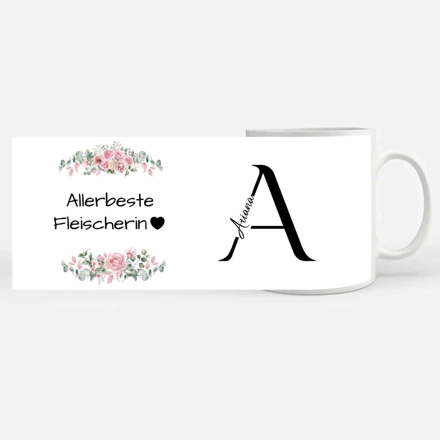 Personalisierte Tasse Allerbeste Fleischerin Geschenkidee