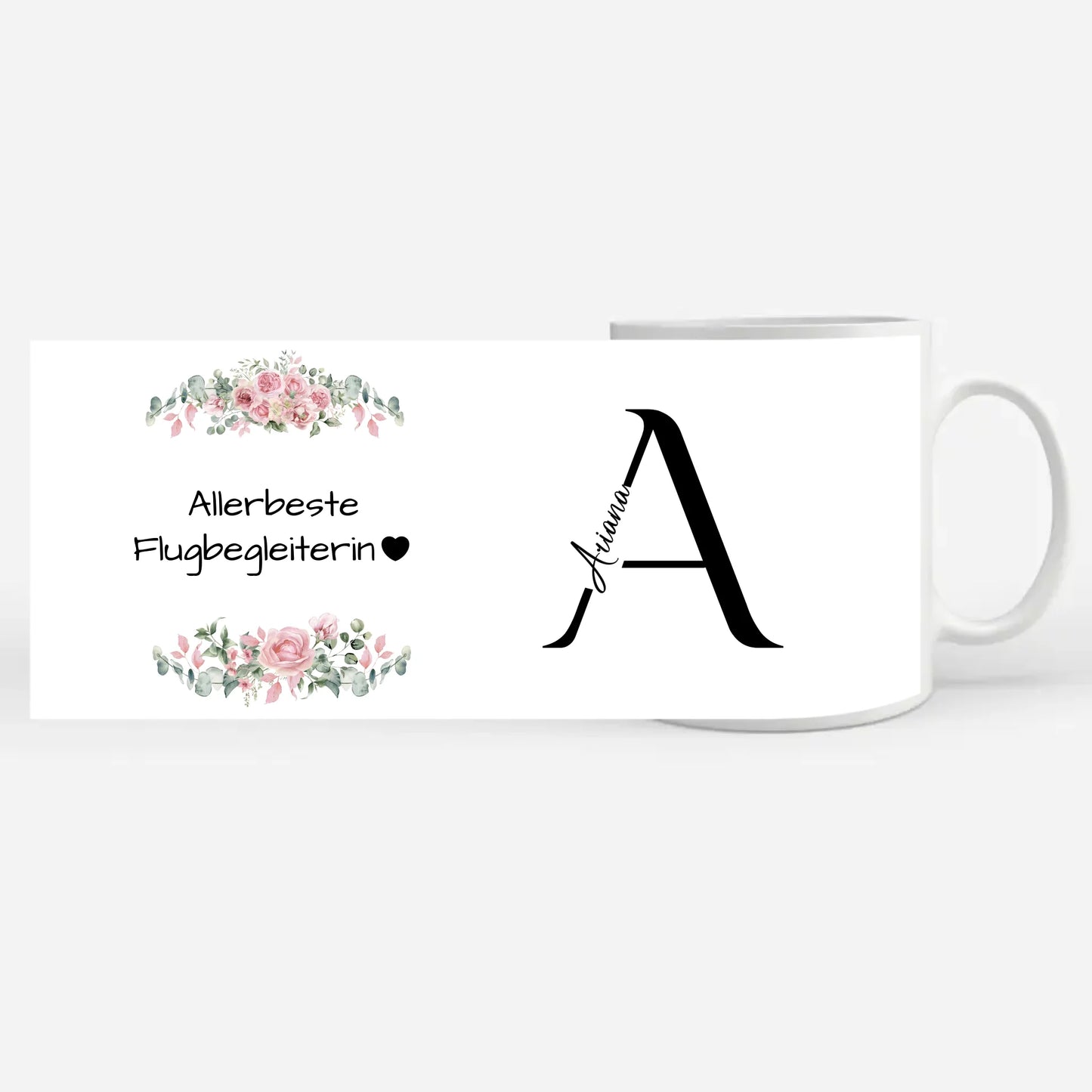 Tasse Mit Namen Und Spruch Allerbeste Flugbegleiterin Geschenk
