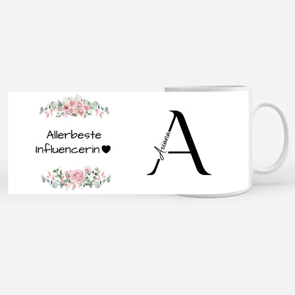 Kaffeebecher Personalisiert Allerbeste Influencerin Geschenk