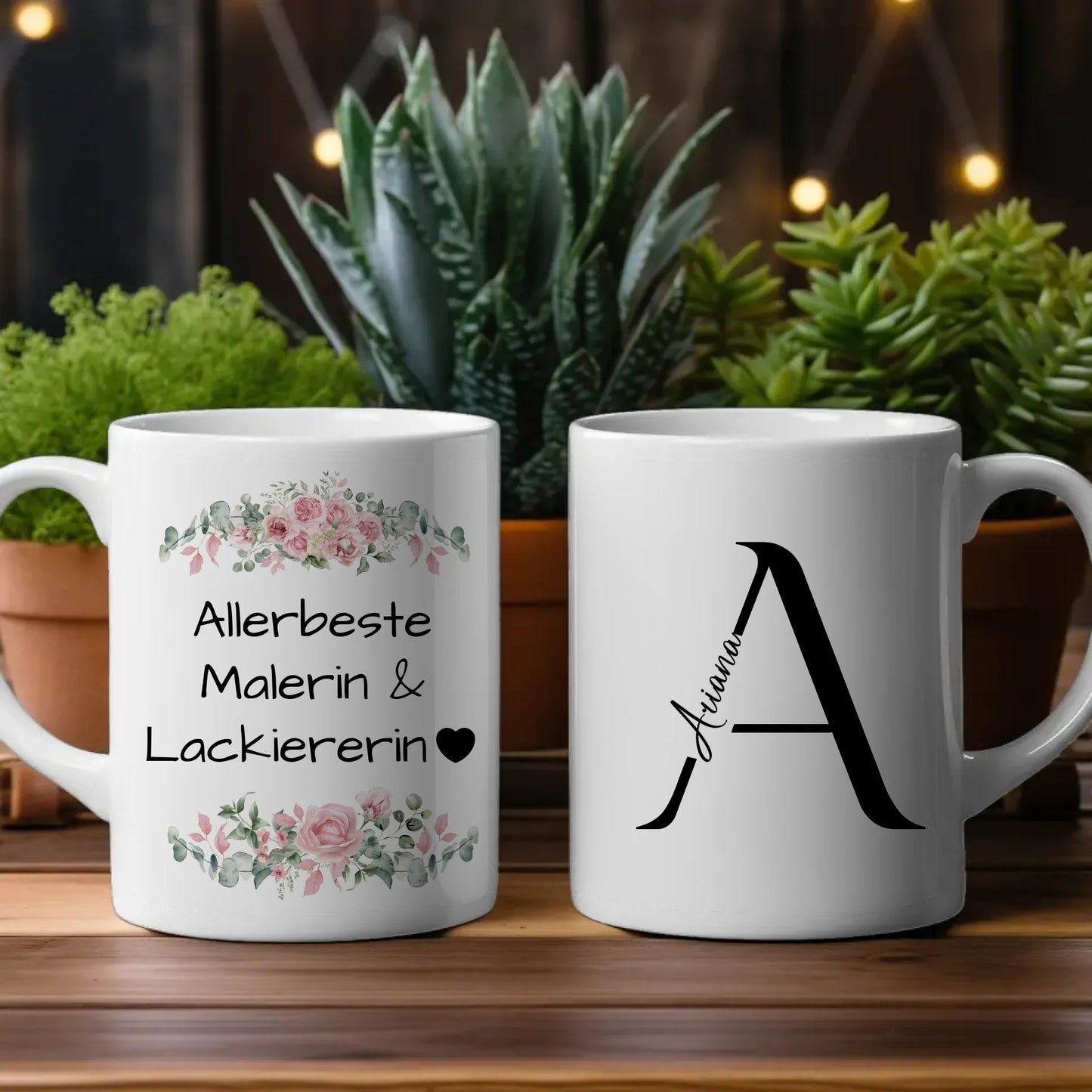 Personalisierte Tasse Mit Namen Allerbeste Malerin Geschenk