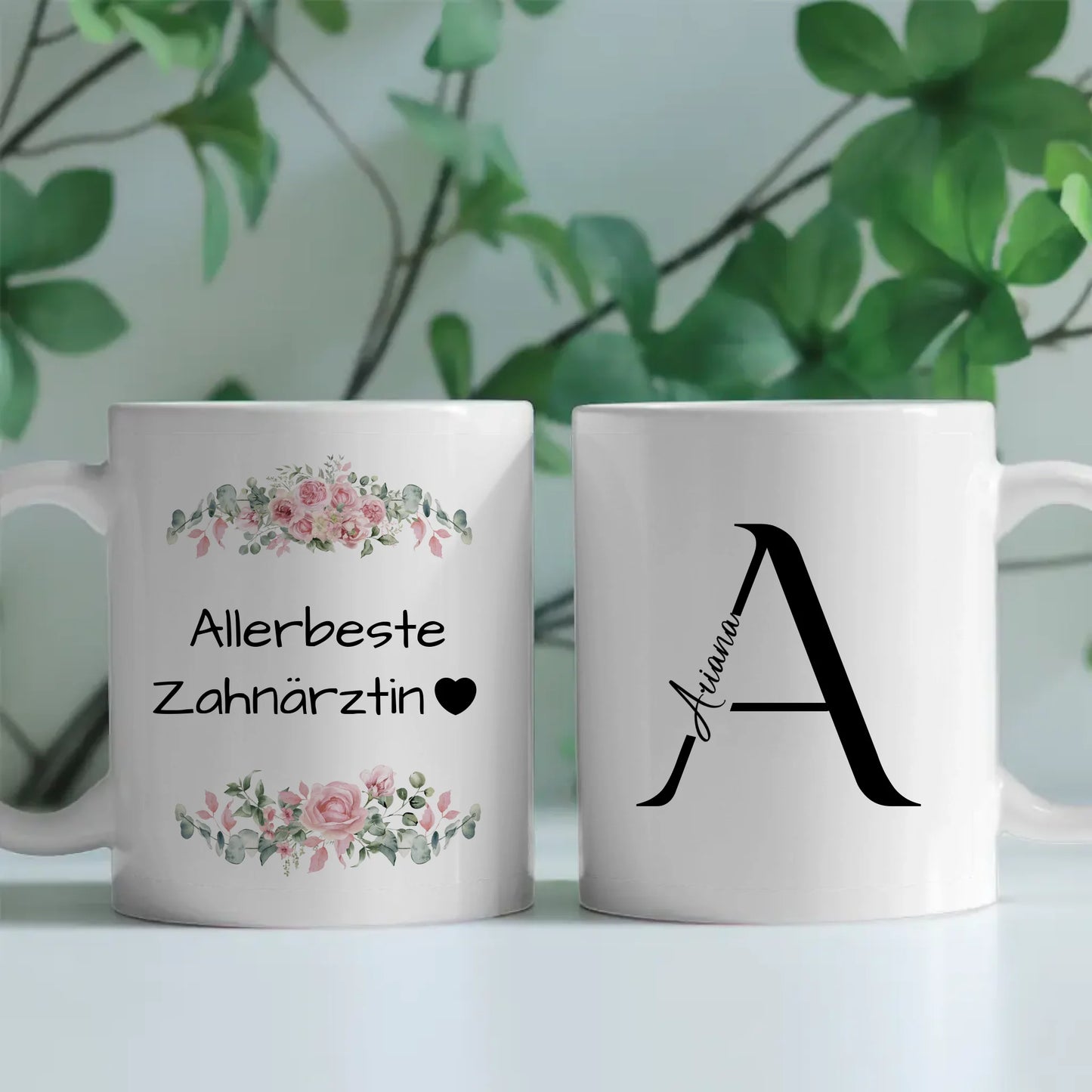 Tasse Mit Name Allerbeste Zahnärztin Geschenk für Sie