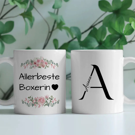 Kaffeebecher Personalisiert Allerbeste Boxerin Geschenk
