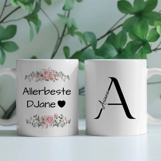 Personalisierte Kaffeetasse Allerbeste DJane Geschenkidee