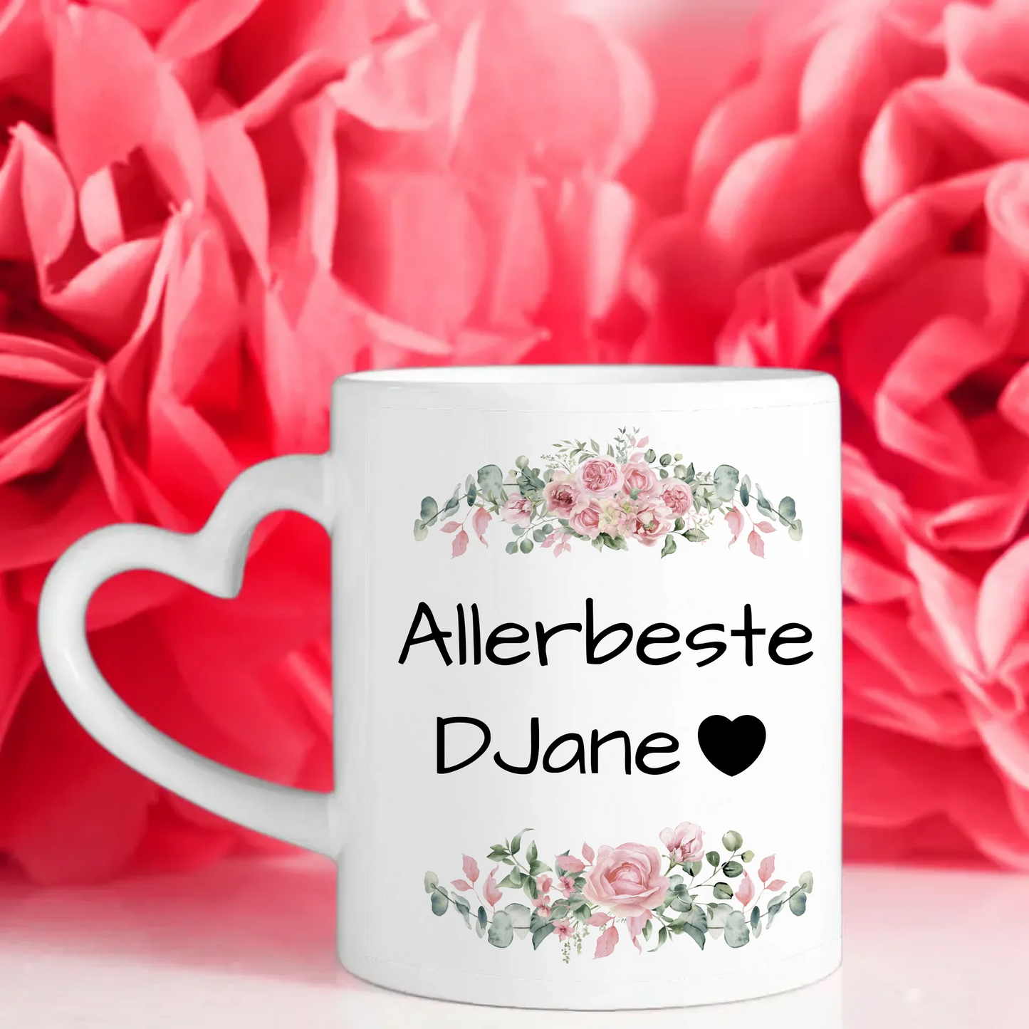 Personalisierte Kaffeetasse Allerbeste DJane Geschenkidee