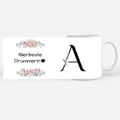 Tasse Mit Namen Und Spruch Allerbeste Drummerin Geschenk