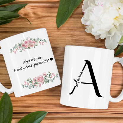 Kaffeebecher Personalisiert Allerbeste Feldhockeyspielerin Geschenk