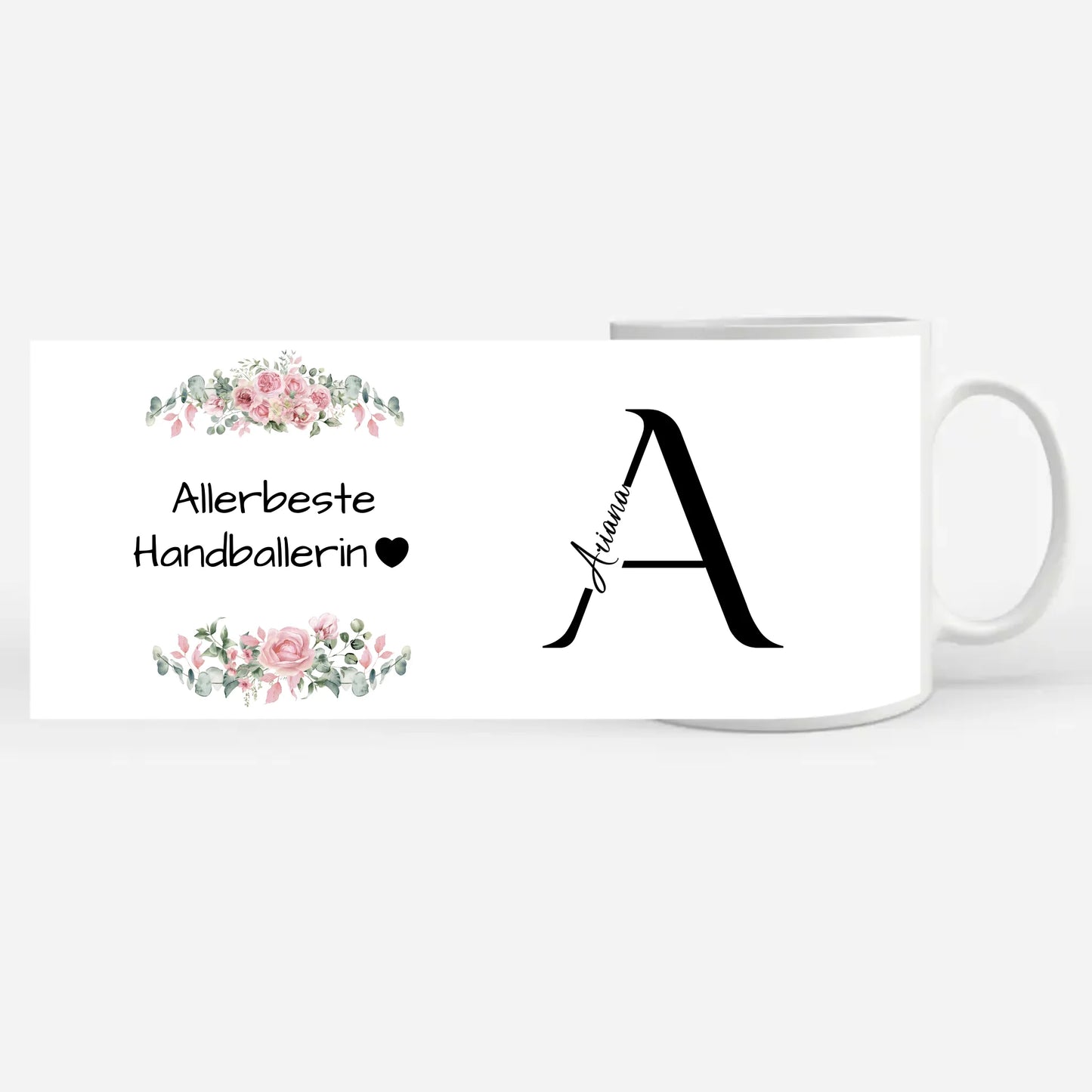 Personalisierter Kaffeebecher Allerbeste Handballerin Geschenk