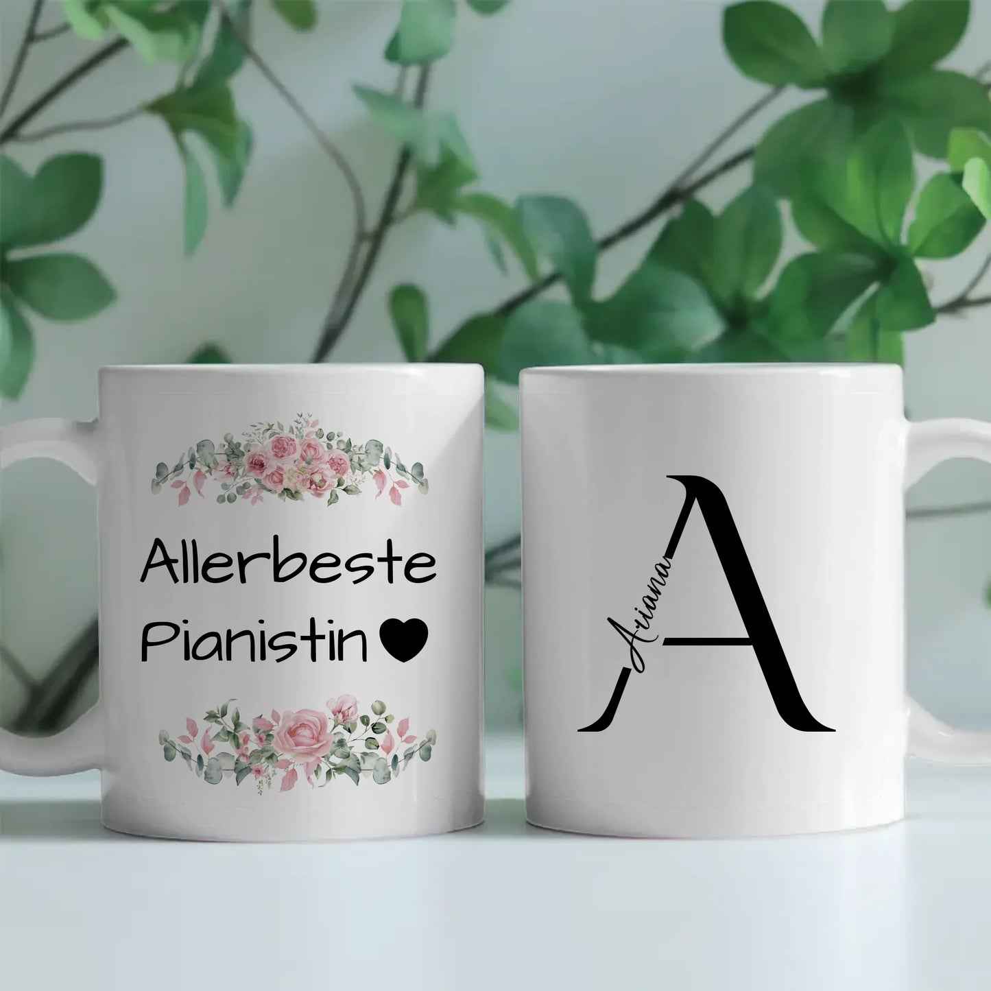 Personalisierte Tasse für die Allerbeste Pianistin Geschenk