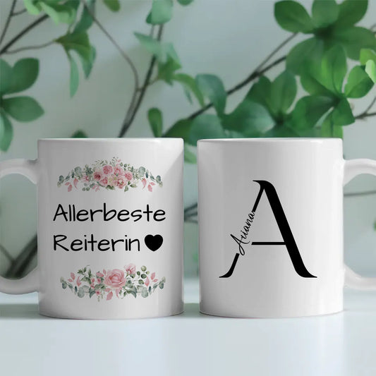 Tasse Mit Namen Und Spruch Allerbeste Reiterin Geschenk