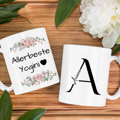 Personalisierte Tasse Mit Spruch Allerbeste Yogini Geschenk