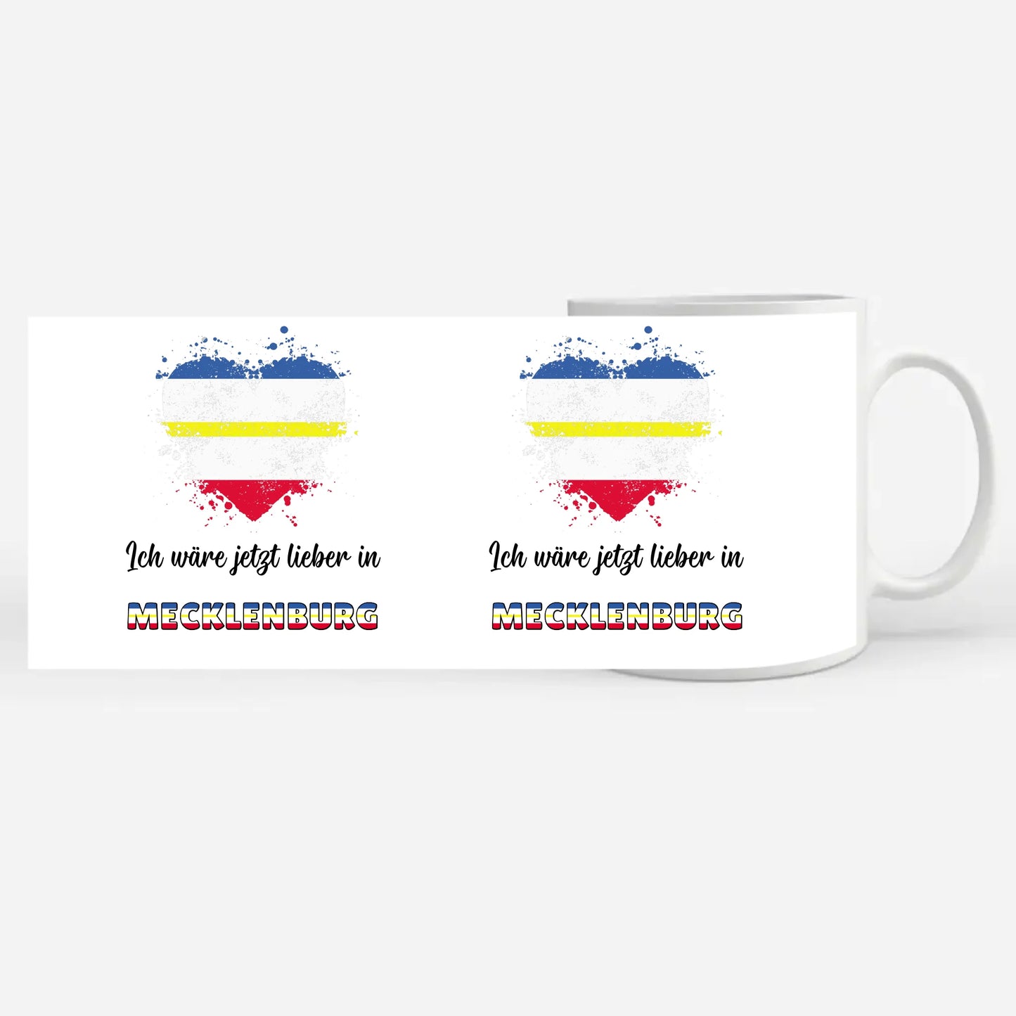 Kaffetasse Wäre jetzt lieber in Mecklenburg Tasse Lustig