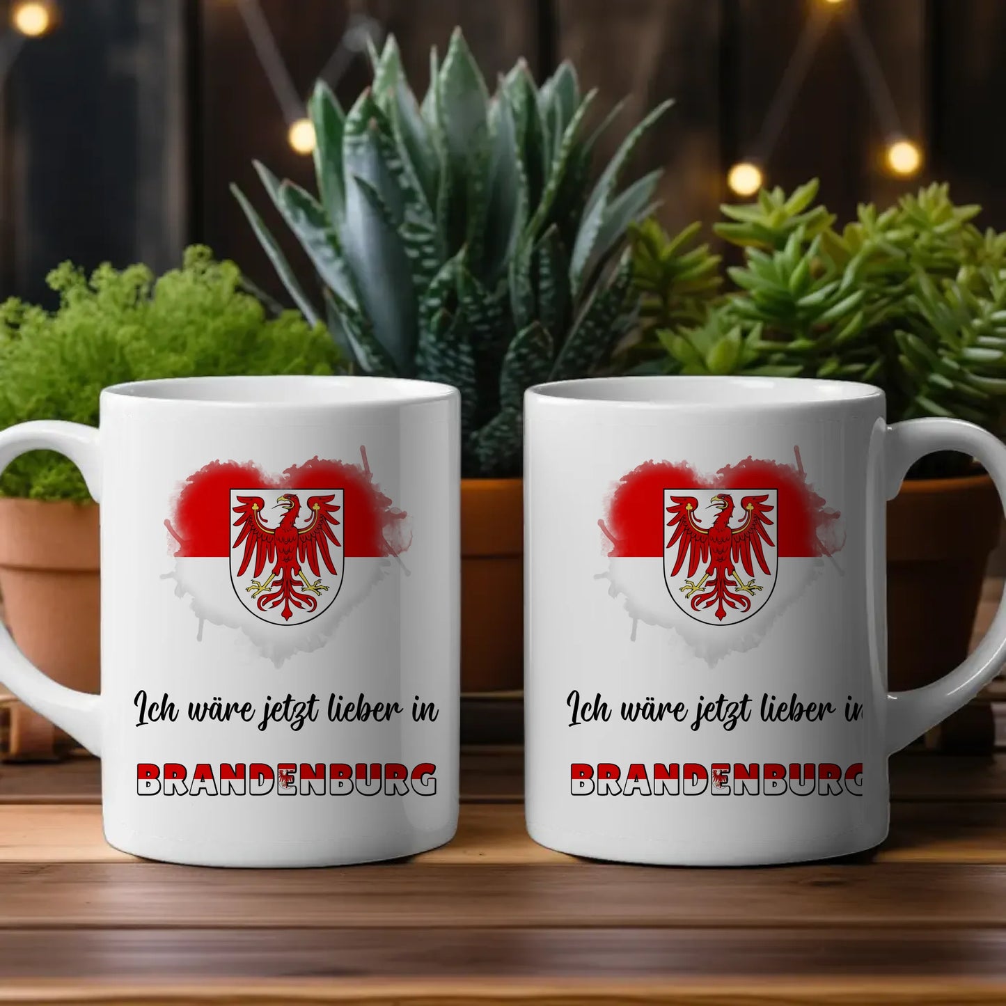 Kaffetasse Wäre jetzt lieber in Brandenburg Tasse Lustig