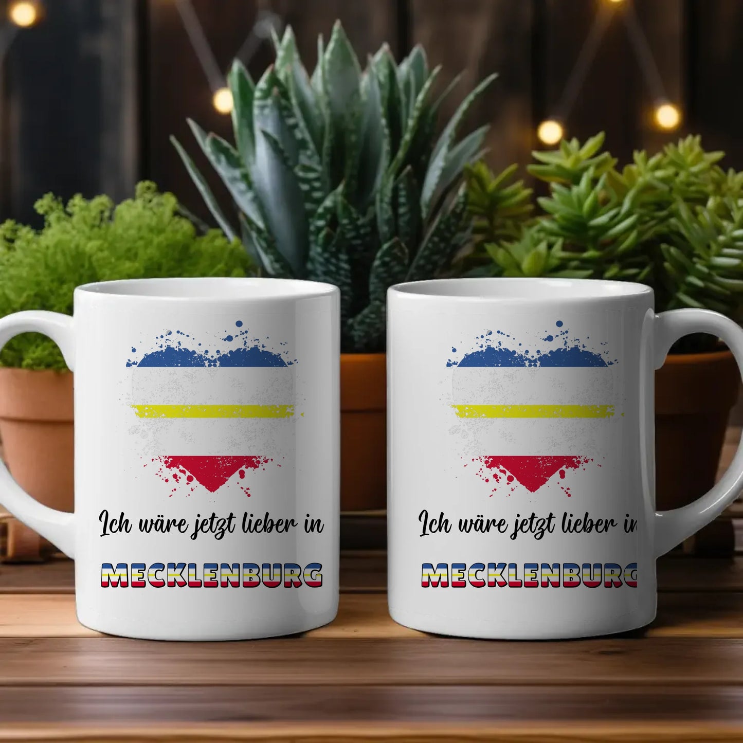 Kaffetasse Wäre jetzt lieber in Mecklenburg Tasse Lustig