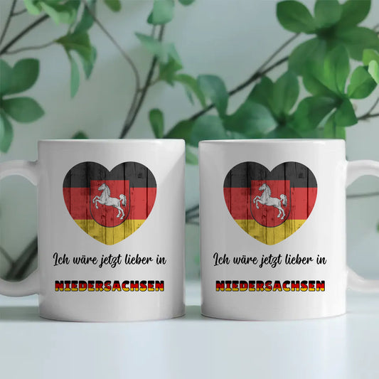 Kaffetasse Wäre jetzt lieber in Niedersachsen Tasse Lustig