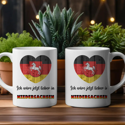 Kaffetasse Wäre jetzt lieber in Niedersachsen Tasse Lustig