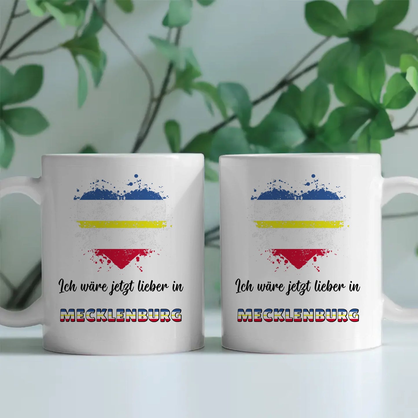 Kaffetasse Wäre jetzt lieber in Mecklenburg Tasse Lustig