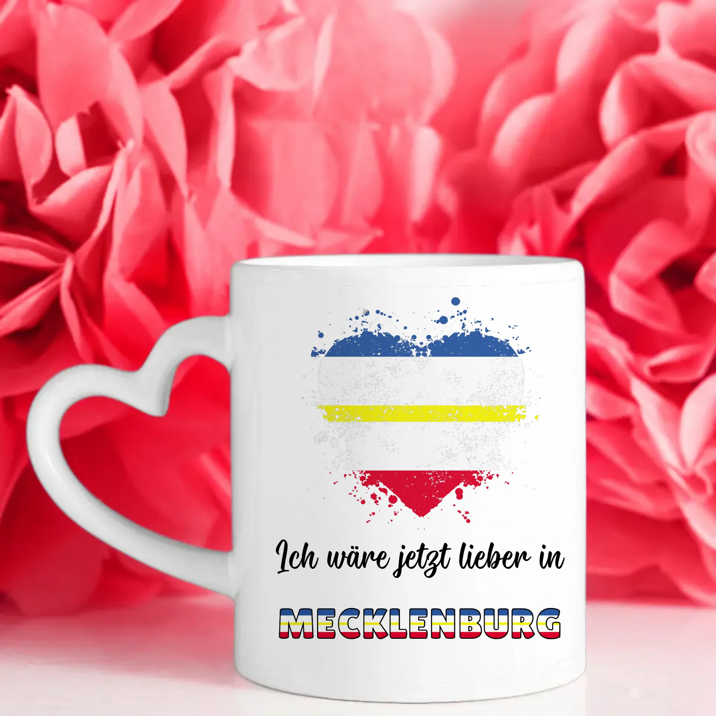 Kaffetasse Wäre jetzt lieber in Mecklenburg Tasse Lustig