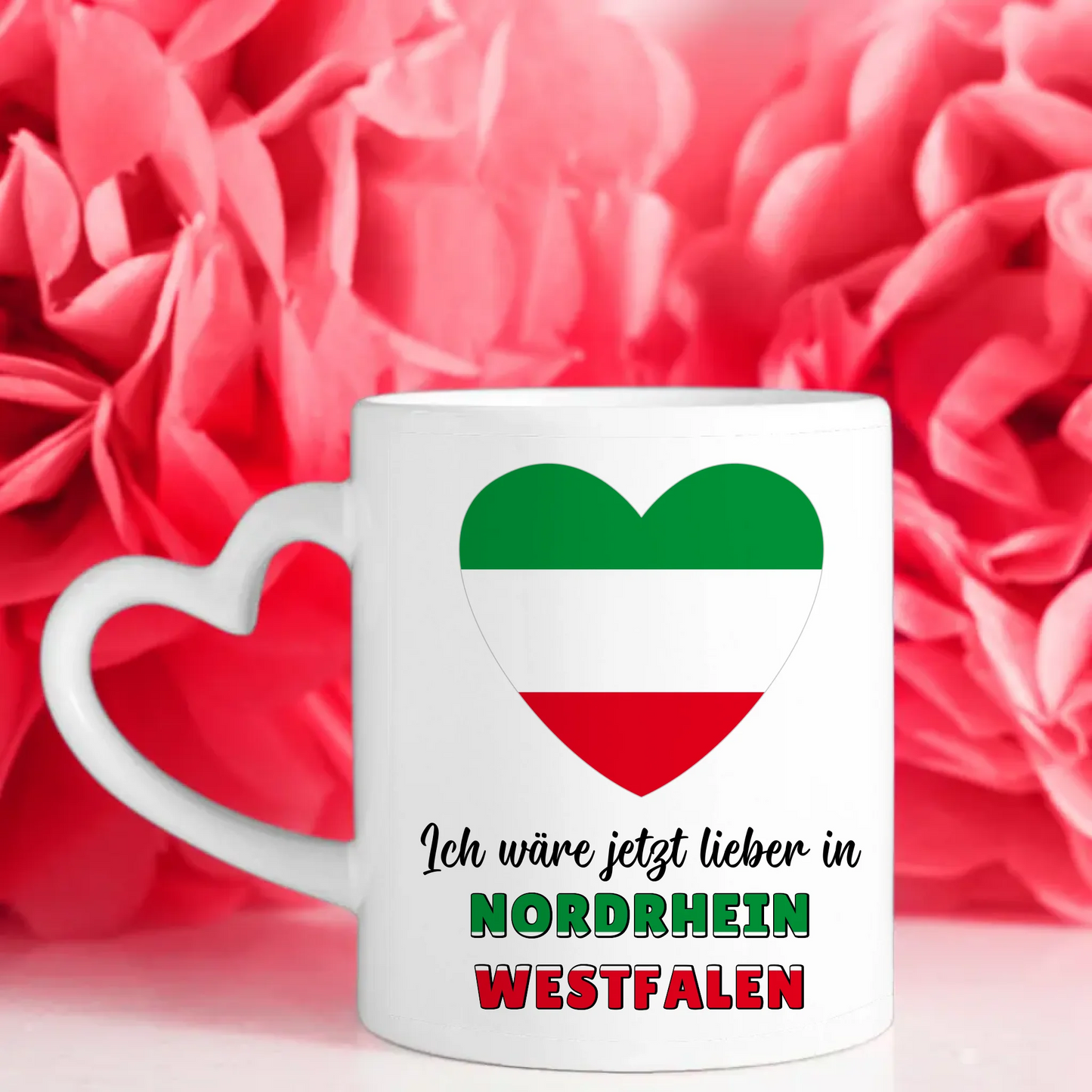 Kaffetasse Wäre jetzt lieber in Nordrhein-Westfalen Tasse Lustig