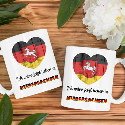 Kaffetasse Wäre jetzt lieber in Niedersachsen Tasse Lustig