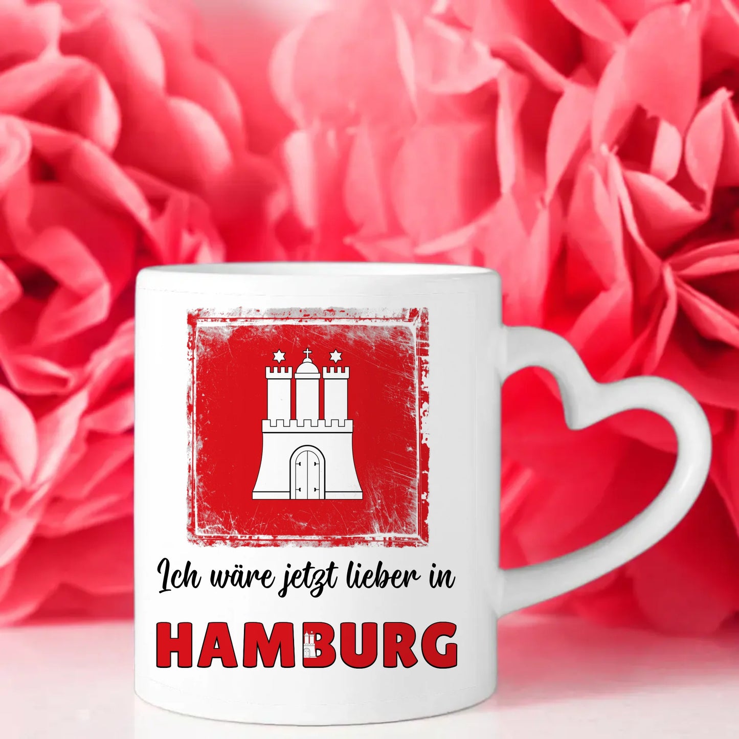 Kaffetasse Wäre jetzt lieber in Hamburg Tasse Lustig