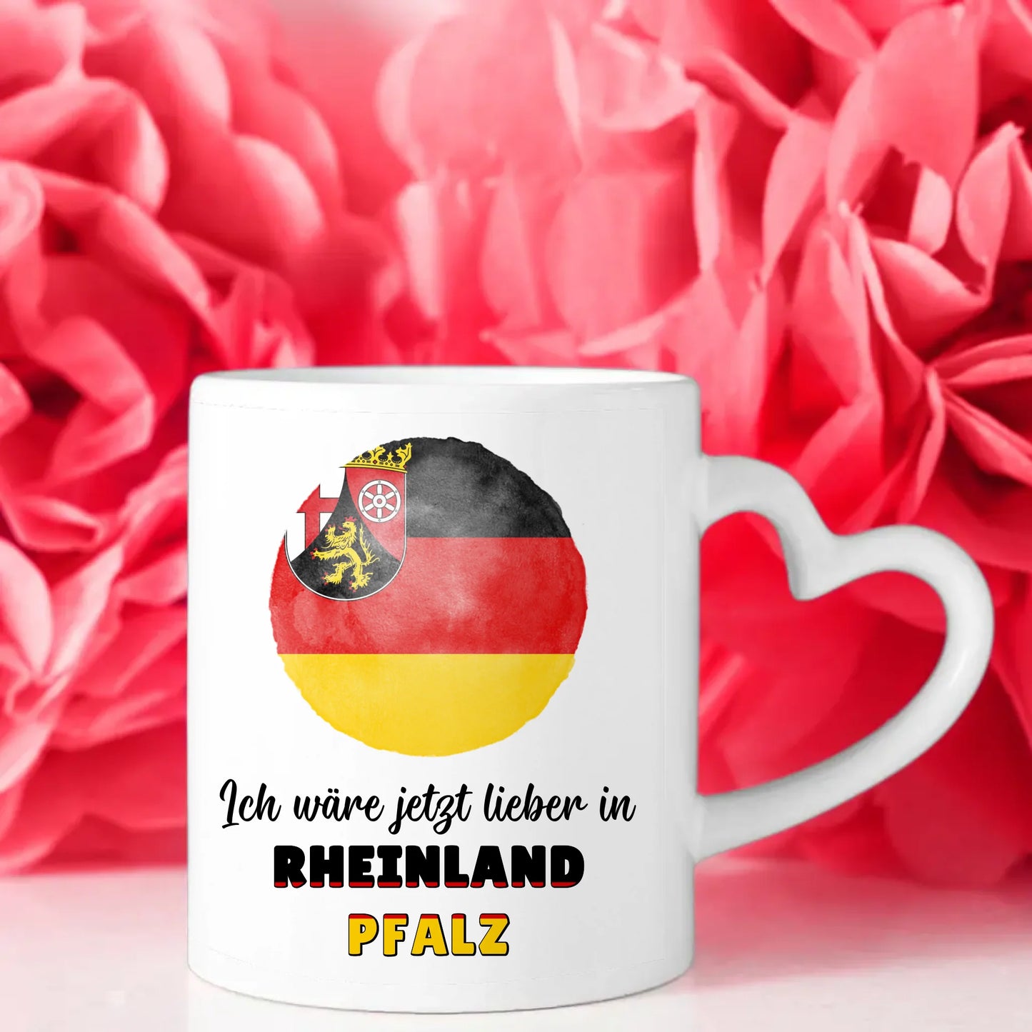 Kaffetasse Wäre jetzt lieber in Rheinland-Pfalz Tasse Lustig